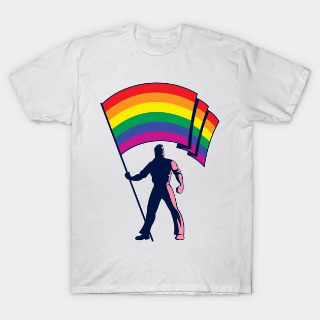 Pride Flag Bearer T-Shirt by Malchev